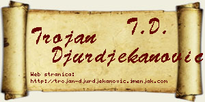Trojan Đurđekanović vizit kartica